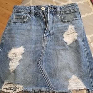 Hollister girls denim skirt